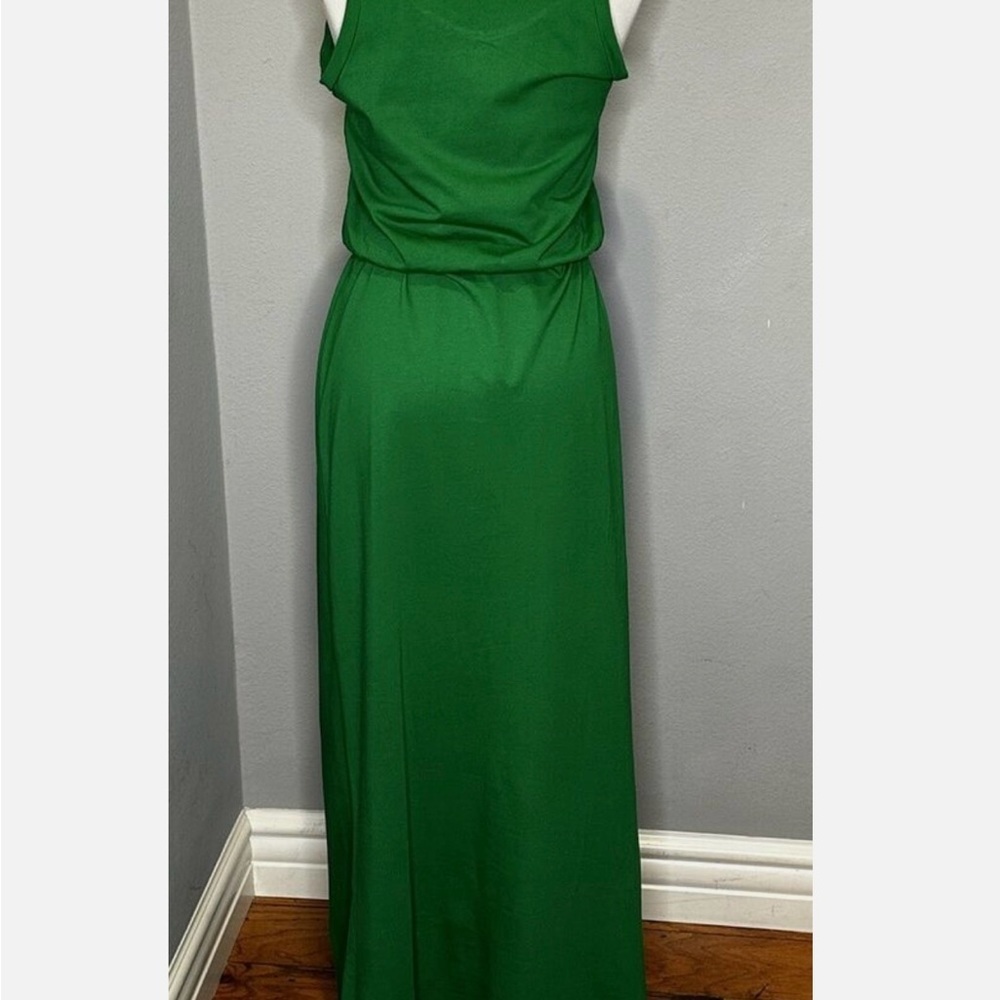 NWT Gap Drawstring Maxi Dress Size XS Green - Picture 3 of 6